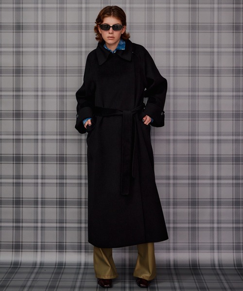 MAISON SPECIAL(メゾンスペシャル)の「【2026Autumn PRE-ORDER】Cashmere Blend Double-Face Gown Coat/カシミヤブレンドリバーガウンコート(その他アウター・レディース・グレー/ブラック/ブラウン・36/38)」の1枚目の写真