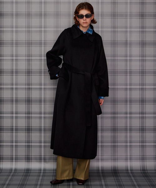 MAISON SPECIAL(メゾンスペシャル)の「【2026Autumn PRE-ORDER】Cashmere Blend Double-Face Gown Coat/カシミヤブレンドリバーガウンコート(その他アウター・レディース・グレー/ブラック/ブラウン・36/38)」の10枚目の写真