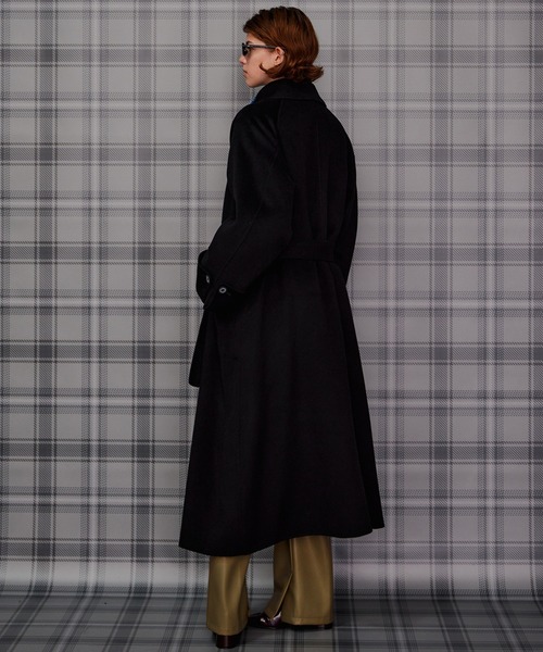 MAISON SPECIAL(メゾンスペシャル)の「【2026Autumn PRE-ORDER】Cashmere Blend Double-Face Gown Coat/カシミヤブレンドリバーガウンコート(その他アウター・レディース・グレー/ブラック/ブラウン・36/38)」の12枚目の写真