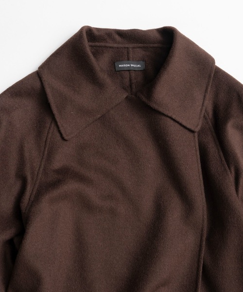 MAISON SPECIAL(メゾンスペシャル)の「【2026Autumn PRE-ORDER】Cashmere Blend Double-Face Gown Coat/カシミヤブレンドリバーガウンコート(その他アウター・レディース・グレー/ブラック/ブラウン・36/38)」の18枚目の写真