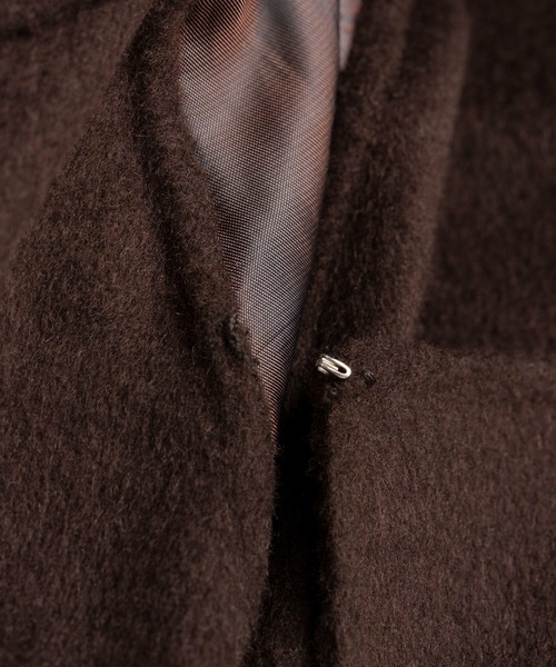 MAISON SPECIAL(メゾンスペシャル)の「【2026Autumn PRE-ORDER】Cashmere Blend Double-Face Gown Coat/カシミヤブレンドリバーガウンコート(その他アウター・レディース・グレー/ブラック/ブラウン・36/38)」の19枚目の写真