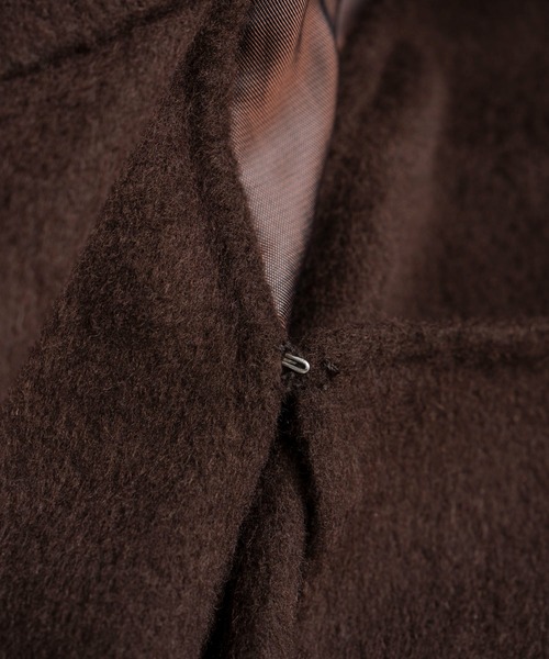 MAISON SPECIAL(メゾンスペシャル)の「【2026Autumn PRE-ORDER】Cashmere Blend Double-Face Gown Coat/カシミヤブレンドリバーガウンコート(その他アウター・レディース・グレー/ブラック/ブラウン・36/38)」の20枚目の写真