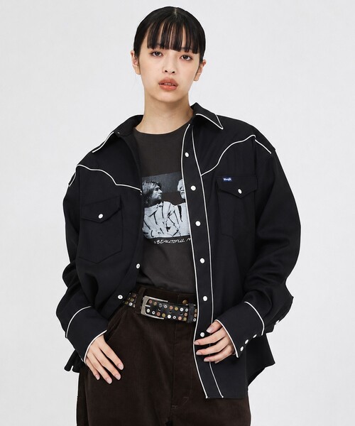 Wrangler(ラングラー)の「【Wrangler / ラングラー】W12116 WESTERN SHRTS / ウエスタンシャツ / ユニセックス(シャツ/ブラウス・メンズ・ブラウン/ブラック・L/M)」の1枚目の写真
