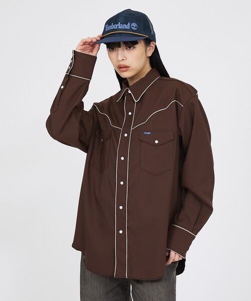 Wrangler(ラングラー)の「【Wrangler / ラングラー】W12116 WESTERN SHRTS / ウエスタンシャツ / ユニセックス(シャツ/ブラウス・メンズ・ブラウン/ブラック・L/M)」の7枚目の写真