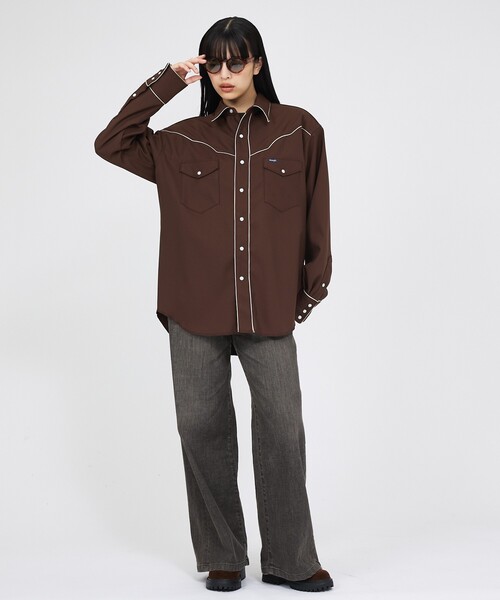 Wrangler(ラングラー)の「【Wrangler / ラングラー】W12116 WESTERN SHRTS / ウエスタンシャツ / ユニセックス(シャツ/ブラウス・メンズ・ブラウン/ブラック・L/M)」の10枚目の写真