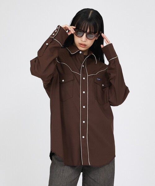 Wrangler(ラングラー)の「【Wrangler / ラングラー】W12116 WESTERN SHRTS / ウエスタンシャツ / ユニセックス(シャツ/ブラウス・メンズ・ブラウン/ブラック・L/M)」の12枚目の写真
