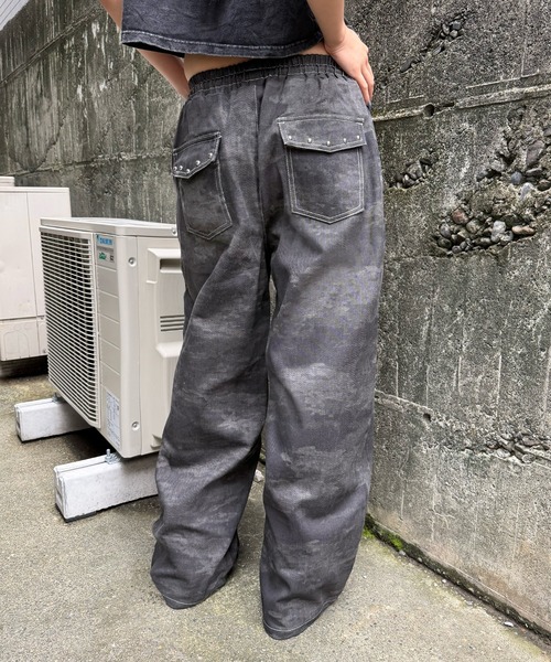 Figments(フィグメンツ)の「フラップスタッズカモフラパンツ(その他パンツ・レディース・ブラック・FREE)」の5枚目の写真