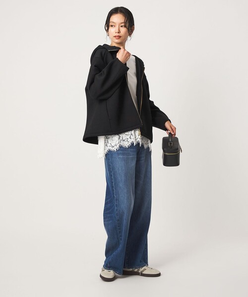 green label relaxing(グリーンレーベルリラクシング)の「ダンボール ジップ フーディ(パーカー・レディース・グレー/ダークグレー/ナチュラル/ブラック/モカ・FREE)」の18枚目の写真