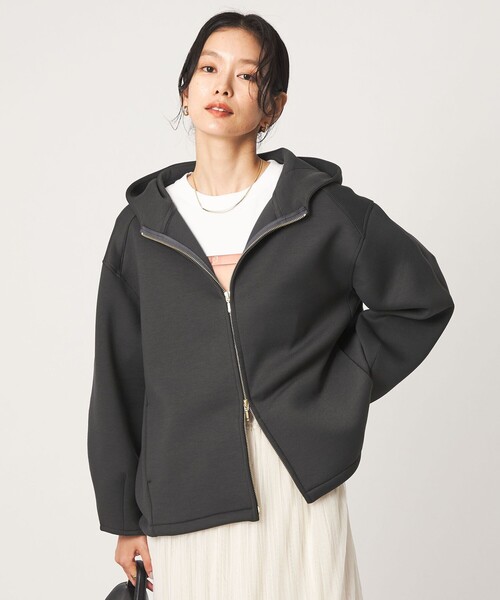 green label relaxing(グリーンレーベルリラクシング)の「ダンボール ジップ フーディ(パーカー・レディース・グレー/ダークグレー/ナチュラル/ブラック/モカ・FREE)」の21枚目の写真
