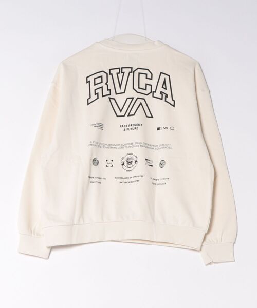 RVCA(ルーカ)の「RVCA/ルーカ トレーナー スウェット BG044001(スウェット・レディース・ヘザーグレー/スミクロ/ライトピンク/キナリ・M/S)」の6枚目の写真