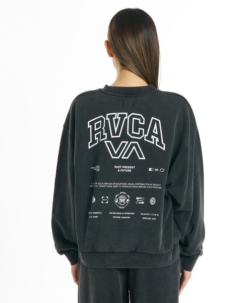RVCA(ルーカ)の「RVCA/ルーカ トレーナー スウェット BG044001(スウェット・レディース・ヘザーグレー/スミクロ/ライトピンク/キナリ・M/S)」の10枚目の写真