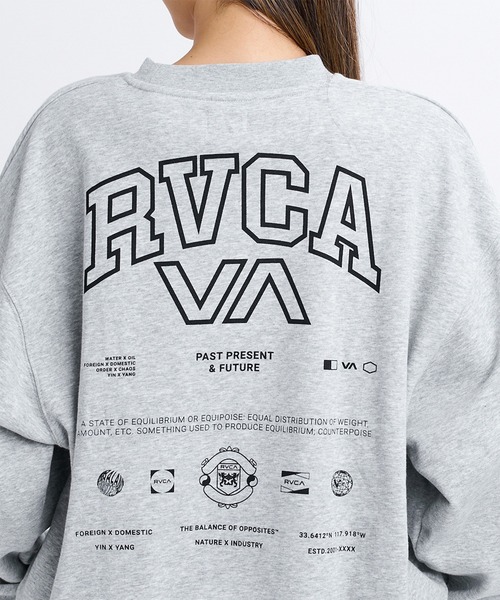 RVCA(ルーカ)の「RVCA/ルーカ トレーナー スウェット BG044001(スウェット・レディース・ヘザーグレー/スミクロ/ライトピンク/キナリ・M/S)」の15枚目の写真