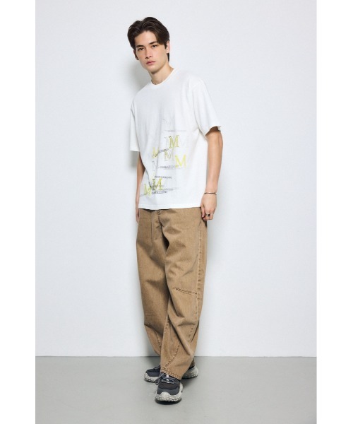 AZUL by moussy（アズールバイマウジー）の「【セットアップ対応】カラーデニムパンツ　ワイド　秋服　ジーンズ　ロングパンツ（デニムパンツ・メンズ・ライトブラック/ブラウン・LARGE/MEDIUM）」の15枚目の写真