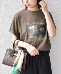 SHIPS Colors（シップス カラーズ）の「SHIPS Colors:〈接触冷感・UVカット〉26AW PARIS フォト TEE◇（Tシャツ/カットソー・レディース）」