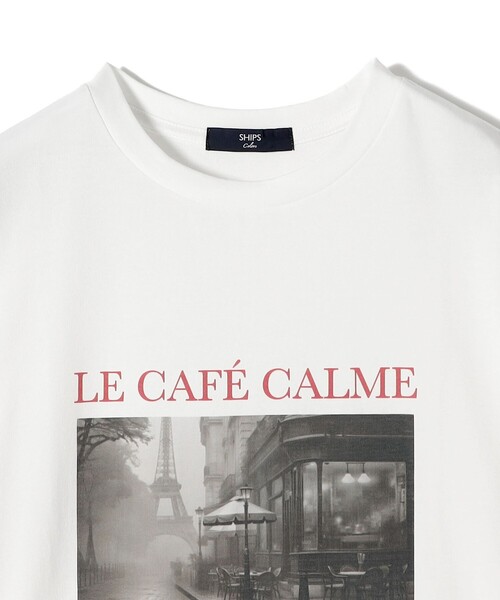 SHIPS Colors(シップス カラーズ)の「SHIPS Colors:〈接触冷感・UVカット〉26AW PARIS フォト TEE◇(Tシャツ/カットソー・レディース・オフホワイト/ブラウン/ダークグレー・ONE SIZE)」の8枚目の写真