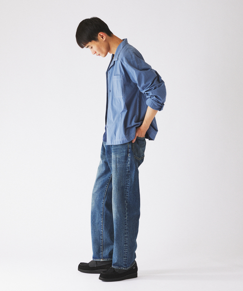 JOURNAL STANDARD relume(ジャーナルスタンダード レリューム)の「INITS FABRIC / イニッツ ファブリック リラックスシャツ(シャツ/ブラウス・メンズ・ライトグレー/ベージュ系その他/コバルトブルー/ブルー系その他・MEDIUM/LARGE)」の11枚目の写真