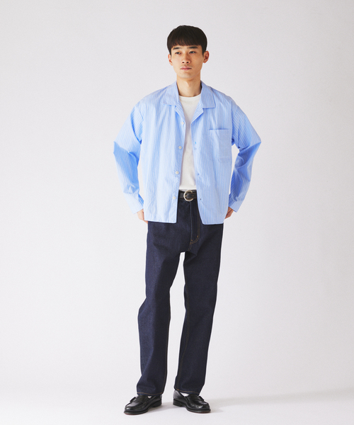 JOURNAL STANDARD relume(ジャーナルスタンダード レリューム)の「INITS FABRIC / イニッツ ファブリック リラックスシャツ(シャツ/ブラウス・メンズ・ライトグレー/ベージュ系その他/コバルトブルー/ブルー系その他・MEDIUM/LARGE)」の18枚目の写真