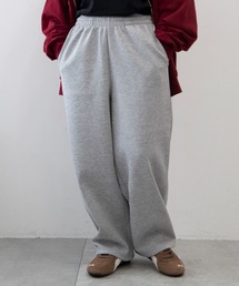 WEGO/【26年秋冬新作】ライトスウェットワイドパンツ(丈短め)