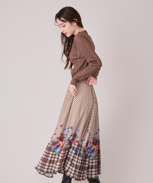 Audie a Muses(オーディアミューズ)の「ラメリブニットプルオーバー(ニット/セーター・レディース・ブルー/ブラウン/ブラック・38/42)」の12枚目の写真