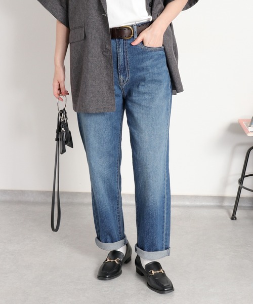 cepo(セポ)の「ストレッチクロップド イージーデニムパンツ(デニムパンツ・レディース・ブルー系1/ブルー系2/ワンウォッシュ・S/L/M)」の20枚目の写真