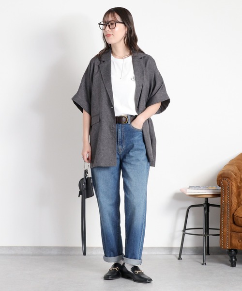 cepo(セポ)の「ストレッチクロップド イージーデニムパンツ(デニムパンツ・レディース・ブルー系1/ブルー系2/ワンウォッシュ・S/L/M)」の15枚目の写真