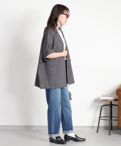 cepo(セポ)の「ストレッチクロップド イージーデニムパンツ(デニムパンツ・レディース・ブルー系1/ブルー系2/ワンウォッシュ・S/L/M)」の18枚目の写真