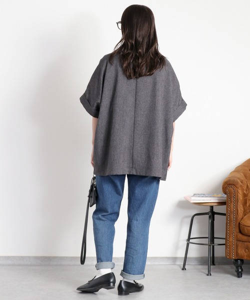 cepo(セポ)の「ストレッチクロップド イージーデニムパンツ(デニムパンツ・レディース・ブルー系1/ブルー系2/ワンウォッシュ・S/L/M)」の17枚目の写真