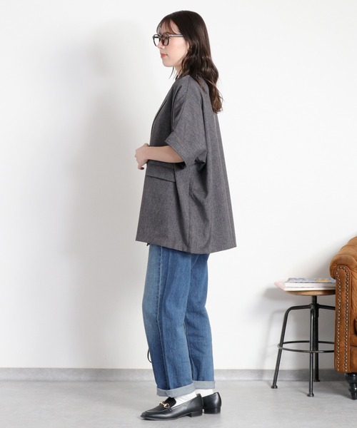 cepo(セポ)の「ストレッチクロップド イージーデニムパンツ(デニムパンツ・レディース・ブルー系1/ブルー系2/ワンウォッシュ・S/L/M)」の16枚目の写真