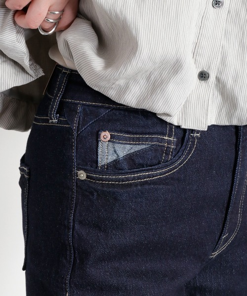 cepo(セポ)の「ストレッチクロップド イージーデニムパンツ(デニムパンツ・レディース・ブルー系1/ブルー系2/ワンウォッシュ・S/L/M)」の14枚目の写真