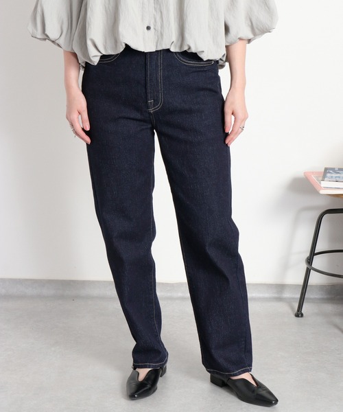 cepo(セポ)の「ストレッチクロップド イージーデニムパンツ(デニムパンツ・レディース・ブルー系1/ブルー系2/ワンウォッシュ・S/L/M)」の4枚目の写真