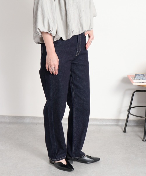 cepo(セポ)の「ストレッチクロップド イージーデニムパンツ(デニムパンツ・レディース・ブルー系1/ブルー系2/ワンウォッシュ・S/L/M)」の11枚目の写真