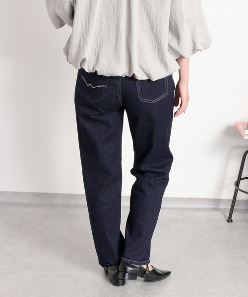 cepo(セポ)の「ストレッチクロップド イージーデニムパンツ(デニムパンツ・レディース・ブルー系1/ブルー系2/ワンウォッシュ・S/L/M)」の9枚目の写真