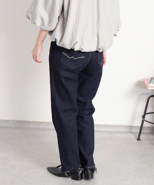 cepo(セポ)の「ストレッチクロップド イージーデニムパンツ(デニムパンツ・レディース・ブルー系1/ブルー系2/ワンウォッシュ・S/L/M)」の6枚目の写真