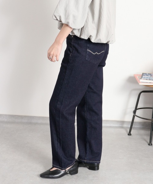 cepo(セポ)の「ストレッチクロップド イージーデニムパンツ(デニムパンツ・レディース・ブルー系1/ブルー系2/ワンウォッシュ・S/L/M)」の7枚目の写真