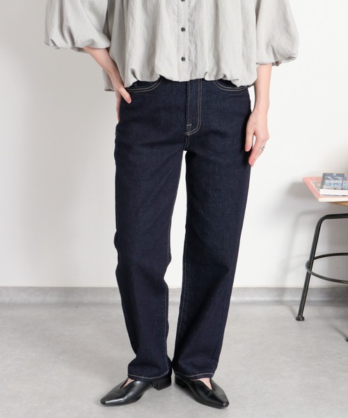 cepo(セポ)の「ストレッチクロップド イージーデニムパンツ(デニムパンツ・レディース・ブルー系1/ブルー系2/ワンウォッシュ・S/L/M)」の12枚目の写真