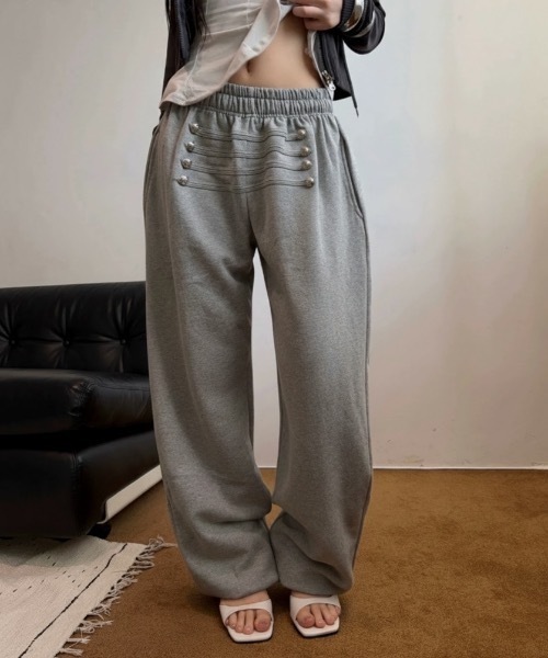 LAMPOON(ランプーン)の「ナポレオンスエットパンツ(スウェットパンツ・レディース・ブラック・SMALL/MEDIUM)」の3枚目の写真