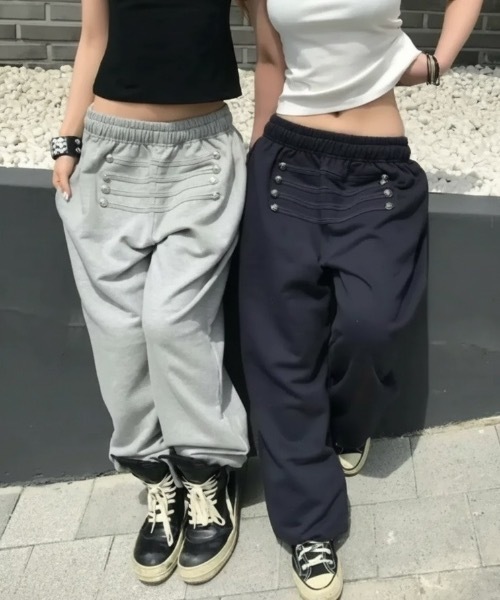 LAMPOON(ランプーン)の「ナポレオンスエットパンツ(スウェットパンツ・レディース・ブラック・SMALL/MEDIUM)」の4枚目の写真
