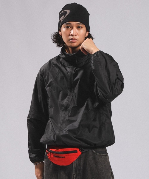RAGEBLUE(レイジブルー)の「ASYMMETRIC ZIP NYLON PARKA/アシメZIPナイロンパーカー(ナイロンジャケット・メンズ・ブラック・FREE)」の10枚目の写真