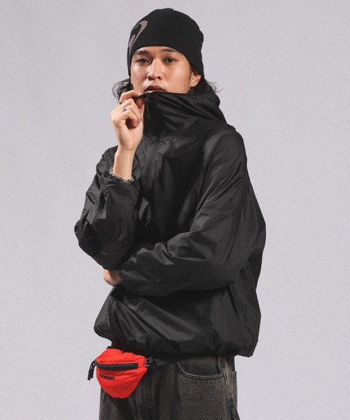 RAGEBLUE(レイジブルー)の「ASYMMETRIC ZIP NYLON PARKA/アシメZIPナイロンパーカー(ナイロンジャケット・メンズ・ブラック・FREE)」の11枚目の写真