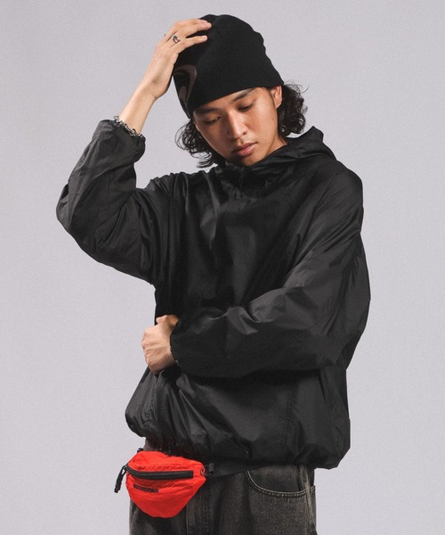 RAGEBLUE(レイジブルー)の「ASYMMETRIC ZIP NYLON PARKA/アシメZIPナイロンパーカー(ナイロンジャケット・メンズ・ブラック・FREE)」の12枚目の写真