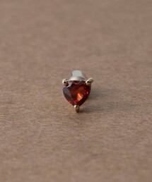 [ピース] K10YG ガーネット ピアス