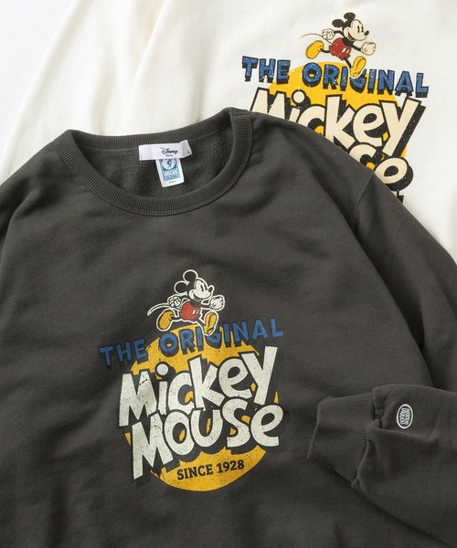 Disney(ディズニー)の「【71】【DISCUS/ディスカス】【Disney/ディズニー】ミッキーマウス 裏毛 クルーネック スウェット/ワンポイントワッペン/ユニセックス(スウェット・レディース・ブラック系1/ホワイト系/ホワイト/ホワイト系1/ブラック系2/ホワイト系2/ブラック/ブラック系・M/L)」の6枚目の写真