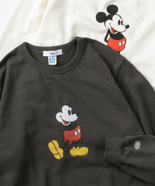 Disney(ディズニー)の「【71】【DISCUS/ディスカス】【Disney/ディズニー】ミッキーマウス 裏毛 クルーネック スウェット/ワンポイントワッペン/ユニセックス(スウェット・レディース・ブラック系1/ホワイト系/ホワイト/ホワイト系1/ブラック系2/ホワイト系2/ブラック/ブラック系・M/L)」の5枚目の写真