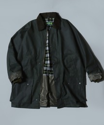 【ROCKALL】”BOLTON” WAXEDJACKET made in ENGLAND / 【ロッコール】英国製 ”ボルトン” ワックスドジャケット ハンティングジャケット アウトドア ブルゾン 襟コーデュロイ フード着脱可