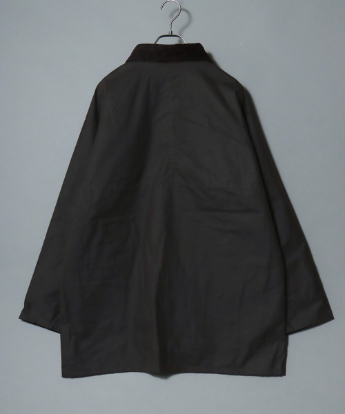ANPAS(アンパス)の「【ROCKALL】”BOLTON” WAXEDJACKET made in ENGLAND / 【ロッコール】英国製 ”ボルトン” ワックスドジャケット ハンティングジャケット アウトドア ブルゾン 襟コーデュロイ フード着脱可(ブルゾン・メンズ・オリーブ/ネイビー/ブラウン・M/L/XL)」の9枚目の写真