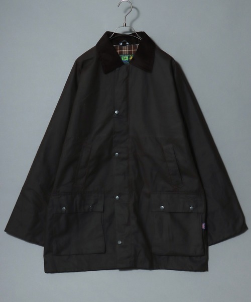 ANPAS(アンパス)の「【ROCKALL】”BOLTON” WAXEDJACKET made in ENGLAND / 【ロッコール】英国製 ”ボルトン” ワックスドジャケット ハンティングジャケット アウトドア ブルゾン 襟コーデュロイ フード着脱可(ブルゾン・メンズ・オリーブ/ネイビー/ブラウン・M/L/XL)」の8枚目の写真