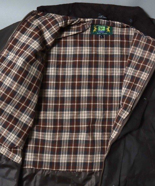 ANPAS(アンパス)の「【ROCKALL】”BOLTON” WAXEDJACKET made in ENGLAND / 【ロッコール】英国製 ”ボルトン” ワックスドジャケット ハンティングジャケット アウトドア ブルゾン 襟コーデュロイ フード着脱可(ブルゾン・メンズ・オリーブ/ネイビー/ブラウン・M/L/XL)」の12枚目の写真