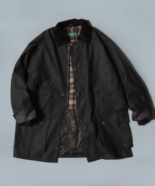 ANPAS(アンパス)の「【ROCKALL】”BOLTON” WAXEDJACKET made in ENGLAND / 【ロッコール】英国製 ”ボルトン” ワックスドジャケット ハンティングジャケット アウトドア ブルゾン 襟コーデュロイ フード着脱可(ブルゾン・メンズ・オリーブ/ネイビー/ブラウン・M/L/XL)」の5枚目の写真