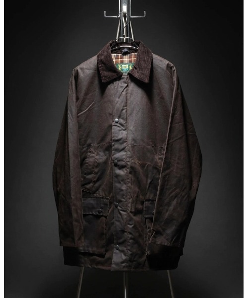 ANPAS(アンパス)の「【ROCKALL】”BOLTON” WAXEDJACKET made in ENGLAND / 【ロッコール】英国製 ”ボルトン” ワックスドジャケット ハンティングジャケット アウトドア ブルゾン 襟コーデュロイ フード着脱可(ブルゾン・メンズ・オリーブ/ネイビー/ブラウン・M/L/XL)」の4枚目の写真