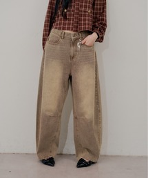 continuer de NICE CLAUP | チャーム付バレルレッグデニムPT(デニムパンツ)